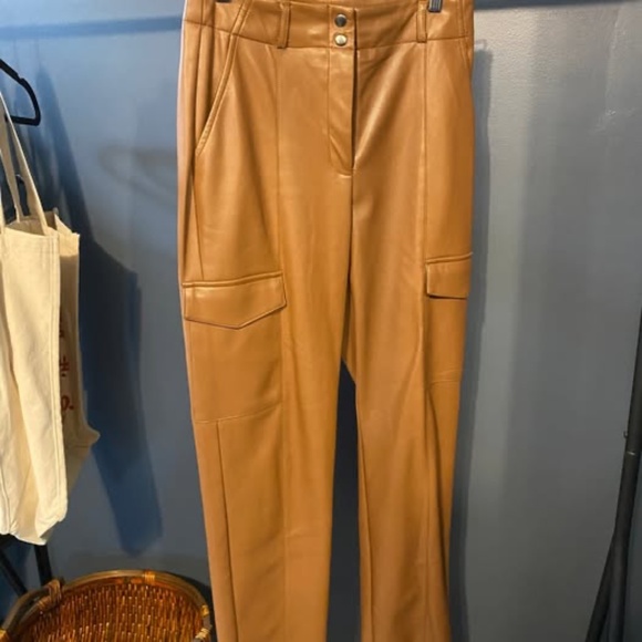 Dynamite brown leather cargo pants - Picture 3 of 6